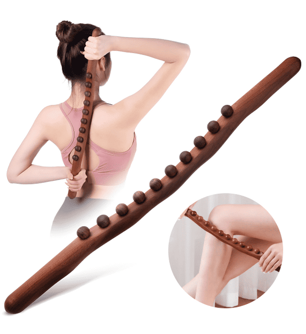 Lymphora™ – Bâton de massage en bois véritable pour un meilleur bien-être et une meilleure santé