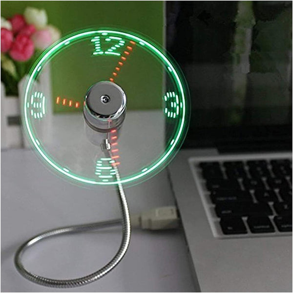 TIMEFAN ™ mini ventilateur de table avec affichage de l'heure